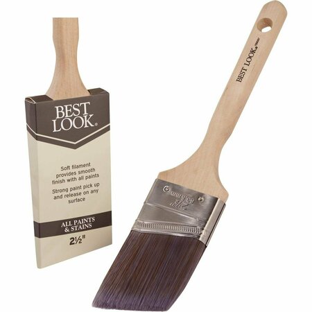 BEST LOOK 2.5 In. Angle Polyester Paint Brush 789597